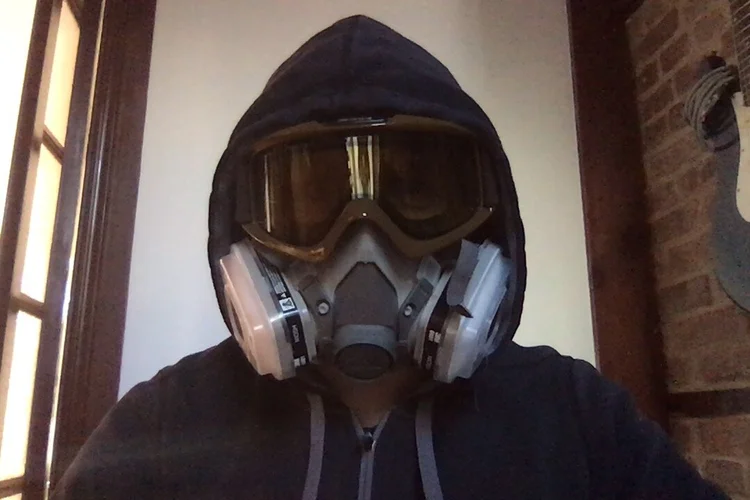 Martin preparing to venture out of Quarantine into the post-apocalyptic wasteland